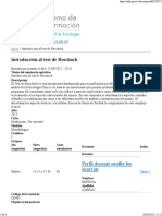 Introducción Al Test de Roschach: Perfil Docente Profile For Pcarrau