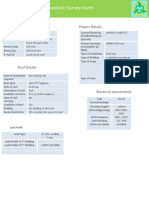 Solar PV Site Survey Format and Paramete