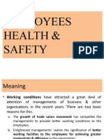 Unit - 4 - 1 - Employees Health - Safety - Welfare - Ir