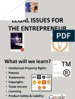 Unit II - Legal Issues For Entrepreneurship