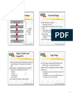 Digital System Design Functional Design: Register Transfer Level Design (RTL)