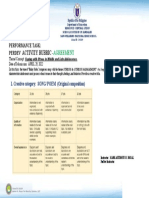 PERDEV Activity RUBRIC - SONG