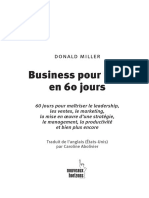 Business Pour Tous en 60 Jours: Donald Miller