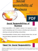 Social Responsibility of Business