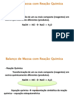 Balanço de Massa Com Reação Química