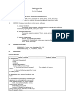 TMDI Lesson Plan in Storing and Reconstituting Stocks