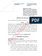 PEN Prevaricato Fiscal Que en La Calificación de Un Hecho Aplica Doctrina Errada No Comete Prevaricato (Apelación 07-2018)