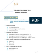 Mid-Term Test 4 (Semester 2)