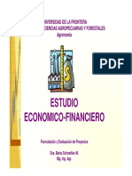 Estudio Economico-Financiero: Universidad de La Frontera Facultad de Ciencias Agropecuarias Y Forestales Agronomía