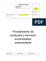 Anexo 17 Procedimiento de Productos y Servicios Suministrados Externamente