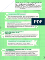 Infografía de Proceso Recortes de Papel Notas Verde