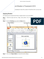 Borders and Shades in Powerpoint 2010