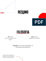 Resumo: Filosofia