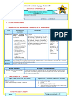 Nos Desplazamos en La Cuadrícula: Sesión de Aprendizaje