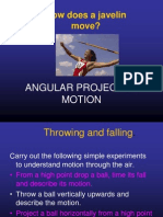 Angular Projectile Motion