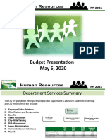 HR Budget Presentation