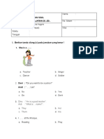 Soal PTS Ii B.inggris Kelas 4