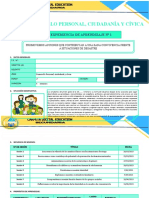 1º Experiencia de Aprendizaje - Exp. 01 - DPCC