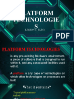 Platform Technologie S: Lesson 1-Elec4