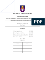 Faculty of Business and Managemen: Content Marks