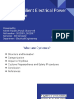 Cyclone Resilient Electrical Power Infrastructure