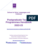 Manchester FINAL PGT Programme Handbook 2022-23