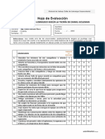 Hoja de Evaluación: Test de Estilos de Liderazgo Según La Teoría de Daniel Goleman