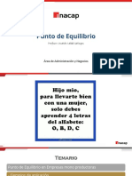 Ejemplos de Punto de Equilibrio