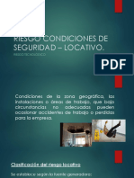 Riesgo Condiciones de Seguridad - Locativo