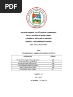 Escuela Superior Politécnica de Chimborazo Facultad de Ciencias Pecuarias Carrera de Medicina Veterinaria Genética Y Mejoramiento Animal