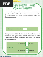 Problemas Con Fracciones: Solución