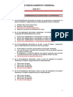 Test #7 Procedimiento Abreviado (V) - El Juicio Oral y La Sentencia