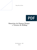 Simetrias Do Espaço-Tempo e Vetores de Killing: Diego Sier de Faria