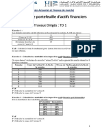 Gestion de Portefeuille - TD - 1