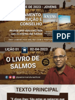 SLIDES - EBD - Lição 1 - Jovens - O Livro de Salmos - 2 Trimestre 2023