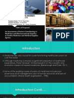 Tittle of Proposal: An Assessment of Factors Contributing To Medicines and Pharmaceuticals Expiries at Zambia Medicines and Medical Supplies Agency