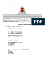 Q1. Multiple Choice Questions.: Grade: 4 Subject: English Marks: 60 Duration: Test ID: Date