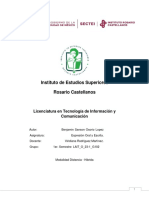 Instituto de Estudios Superiores Rosario Castellanos: Licenciatura en Tecnología de Información y Comunicación