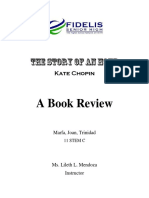 Book Review About The Story of An Hour by Kate Chopin