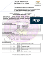 Date-Sheet For B.A. (Honours) Part-1/2/3 (I/II/III/IV/V/VI Semester) Exams