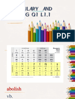 Vocabulary and Spelling Q1 L1.1