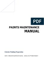 Paints Maintenance: Manual