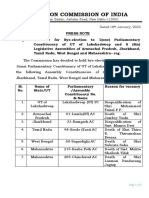 Bye Election Press Note