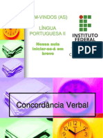 Concordancia Verbal