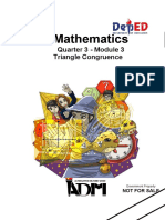 Mathematics: Quarter 3 - Module 3 Triangle Congruence