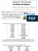 Mon Mini Fichier de Fluence: Entraînement À La Lecture