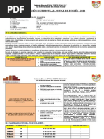 Programación Curricular Anual de Inglés - 2022: I. Datos Generales