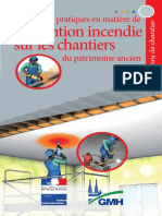 Bonnes Pratiques en Matière de Sécurité Incendie Sur Les Chantiers Du Patrimoine Ancien - 2016