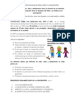 Los Niños y Las Niñas Tienen Derechos Como Seres Humanos y Necesitan También Cuidados Especiales