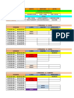 Ingreso: 1 Primaria - A - Elida Horario Lunes Martes Miercoles